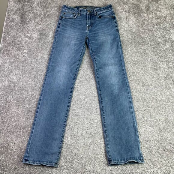American Eagle Jeans Men's 28X31.5 Blue Original Bootcut Low Rise Medium Wash - Picture 1 of 12